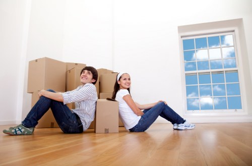 Local Wallington office moving team organizing workplace equipment