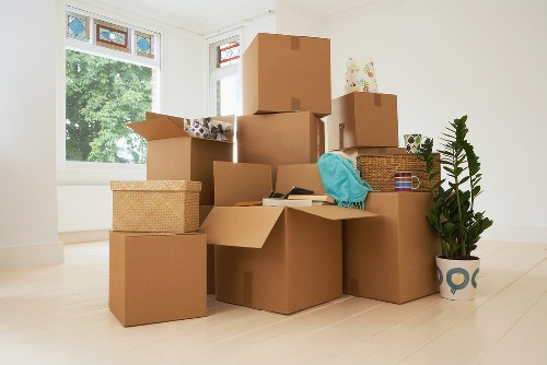 Storage unit with organised household items in Wallington
