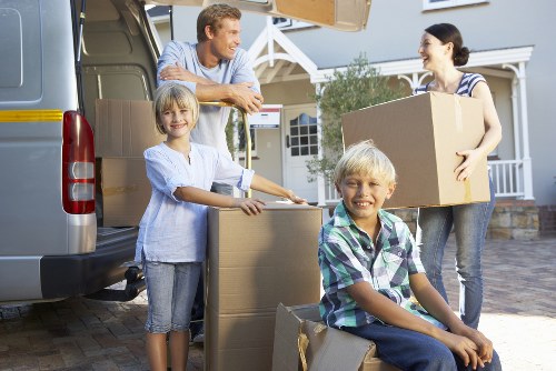 Organized packing team helping a Wallington home prepare for moving day